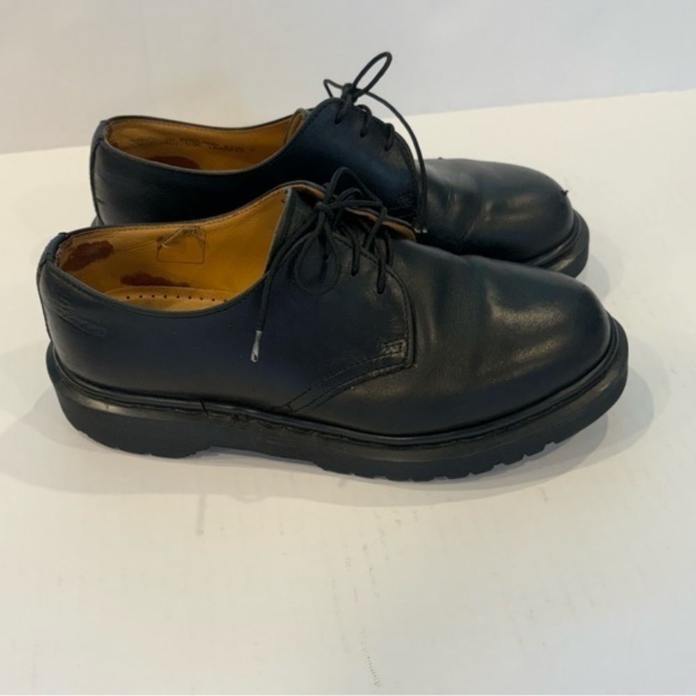 Dr Martens Mens Black Leather Casual Oxfords Lace Up Shoes UK 5 US men’s 6